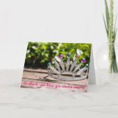 1日女王-誕生日 カード (正面)