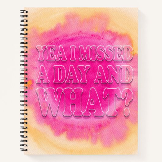 1日恋しく思と何を?精神衛生 ノートブック (正面)