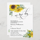 1日水色フローラリハーサルディナー 招待状 (正面/裏面)