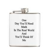 1日現実の世界およびあなたで数学を必要とします フラスク (正面)