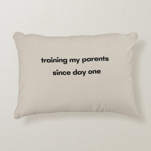1日目から両親をトレーニングする アクセントクッション (正面)