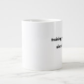 1日目から両親をトレーニングする ジャンボコーヒーマグカップ (正面)