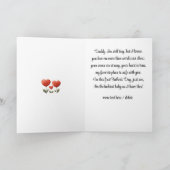 1日目のお父様の詩を書いたハッピーカード，カスタム カード (内部)