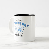 1日目の母の日のマグカップ ツートーンマグカップ (正面左)