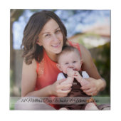 1日目の母の日の写真カスタムと文字ヨガマット タイル (正面)