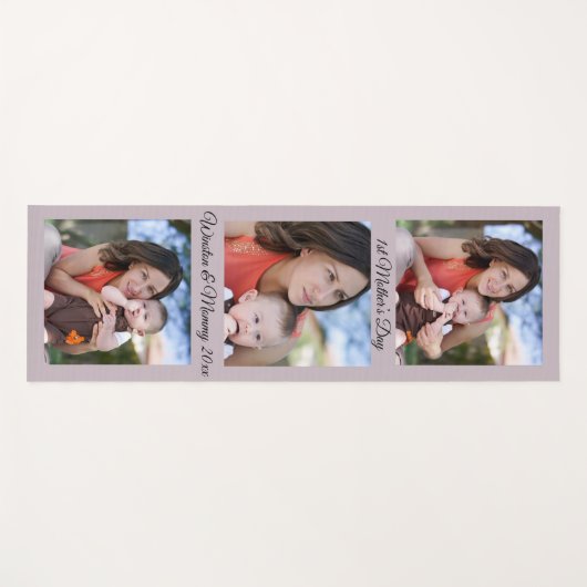 1日目の母の日の写真カスタムと文字ヨガマット ヨガマット (正面(横))