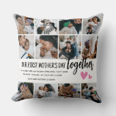 1日目の母の日を一緒に!フォトコラージュ クッション (正面)