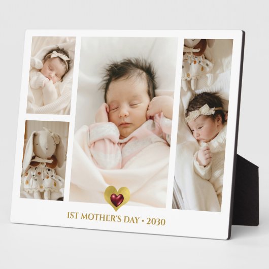 1日目の母の日フォトコラージュキープサケ フォトプラーク (側面)