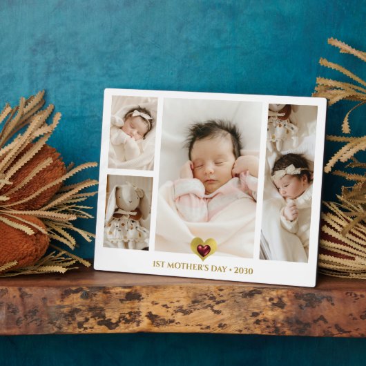 1日目の母の日フォトコラージュキープサケ フォトプラーク (側面)