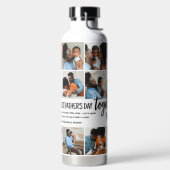 1日目の父の日を一緒に！フォトコラージュ ウォーターボトル (左面)