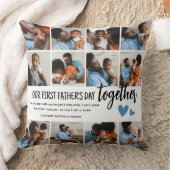 1日目の父の日を一緒に!フォトコラージュ クッション (ブランケット)