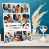 1日目の父の日を一緒に!フォトコラージュ フォトプラーク (側面)