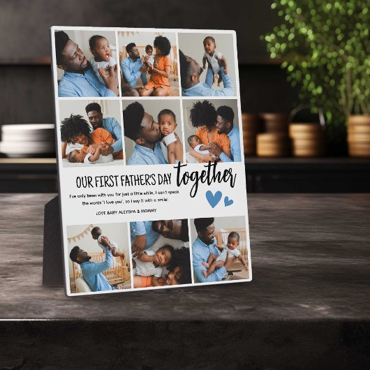 1日目の父の日を一緒に！フォトコラージュ フォトプラーク