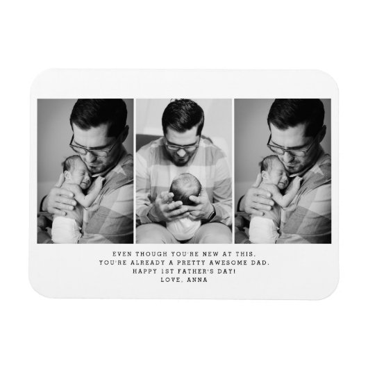 1日目の父の3日目の写真 マグネット (横)