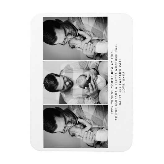 1日目の父の3日目の写真 マグネット (縦)