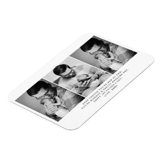 1日目の父の3日目の写真 マグネット (左側)