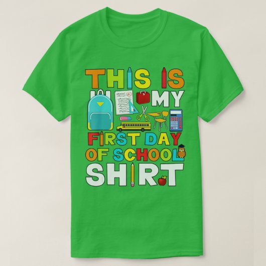 1日目の男子女子新学期 Tシャツ (デザイン正面)