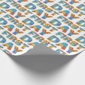 1日目ジグソーアルファベット ラッピングペーパー (角)