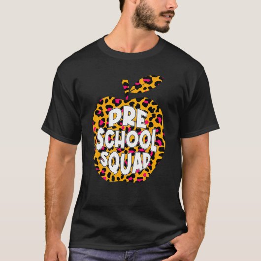 1日目スクールプレスクール分隊ヒョウ戻し学校 Tシャツ (正面)