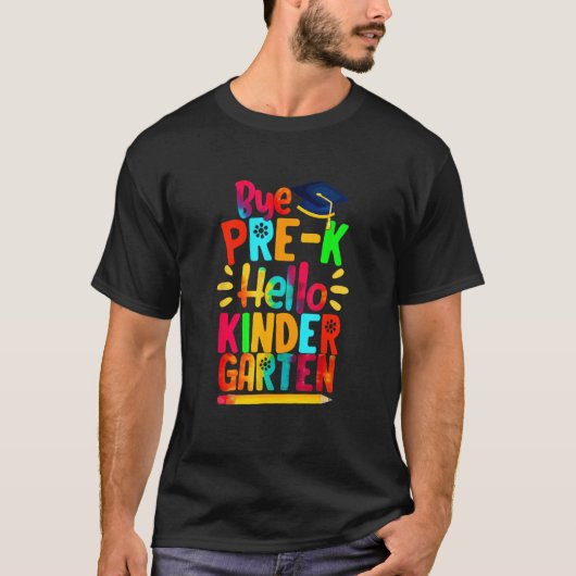 1日目バイバイプリケアハロー幼稚園 Tシャツ (正面)