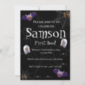 1日目不気味誕生日招待状車 招待状 (正面)