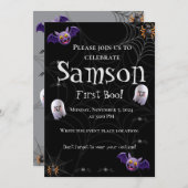 1日目不気味誕生日招待状車 招待状 (正面/裏面)