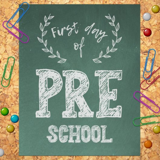 1日目新学期、1日目プリクプレK、プリスクール フォトプリント