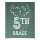 1日目新学期、5年生1日目 フォトプリント            (正面)