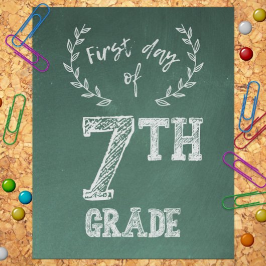 1日目新学期、7年生1日目 フォトプリント           