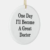1日私はすばらしい医者になります セラミックオーナメント (右)