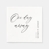 1日素朴のリハ結婚ーサルディナー スタンダードカクテルナプキン (正面)