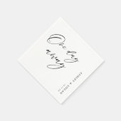 1日素朴のリハ結婚ーサルディナー スタンダードカクテルナプキン (角)