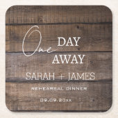 1日素朴リハ遠くにーサルディナ結婚ー スクエアペーパーコースター (正面)