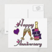 1日記念日 ポストカード (正面/裏面)