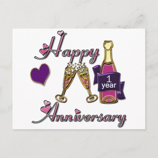 1日記念日 ポストカード (正面)