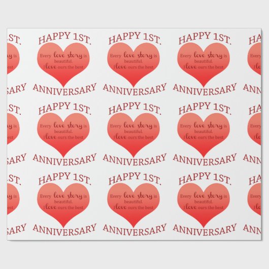1日記念日 ラッピングペーパー (フラット)