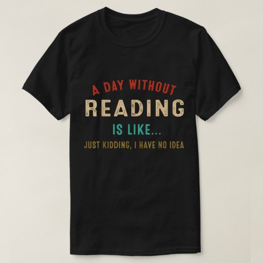 1日読無し、本おもしろい恋人Li Tシャツ (デザイン正面)
