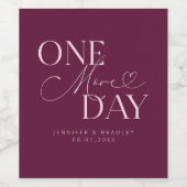 1日追加リハーサルディナークランベリー ワインラベル (シングルラベル)