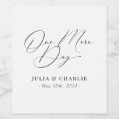 1日追加リハーサルディナーワインボトルラベル ワインラベル (シングルラベル)