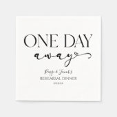 1日遠くにのミニマルリハ結婚ーサルディナー スタンダードカクテルナプキン (正面)