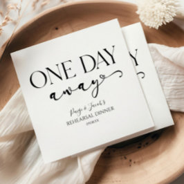 1日遠くにのミニマルリハ結婚ーサルディナー スタンダードカクテルナプキン