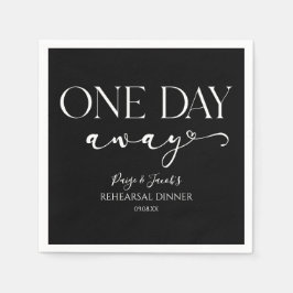 1日遠くにのミニマルリハ結婚ーサルディナー スタンダードカクテルナプキン