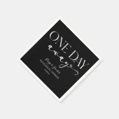 1日遠くにのミニマルリハ結婚ーサルディナー スタンダードカクテルナプキン (角)