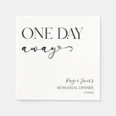 1日遠くにのミニマルリハ結婚ーサルディナー スタンダードカクテルナプキン (正面)