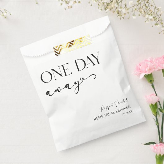 1日遠くにのミニマルリハ結婚ーサルディナー フェイバーバッグ (封をした状態)