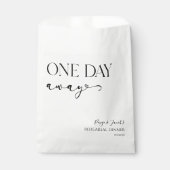 1日遠くにのミニマルリハ結婚ーサルディナー フェイバーバッグ (正面)