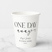 1日遠くにのミニマルリハ結婚ーサルディナー 紙コップ (正面)