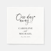 1日遠くにリハーサルエレガントディナー スタンダードカクテルナプキン (正面)