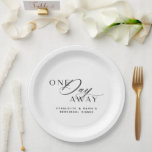 1日遠くにリハーサルエレガントディナー ペーパープレート<br><div class="desc">1日リハ遠くにーサルディナーエレガントモダン紙プレート</div>