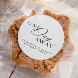 1日遠くにリハーサルエレガントディナー ラウンドシール